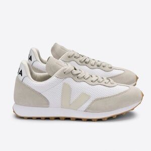 Veja White and Cream Sneakers